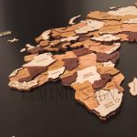 دکوراسیون داخلی با نقشه جهان