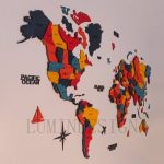 دیوارکوب فانتزی نقشه جهان