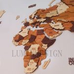 نقشه جهان پازلی عسلی - تصویر 3
