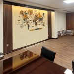 استیکر چوبی نقشه جهان 3D